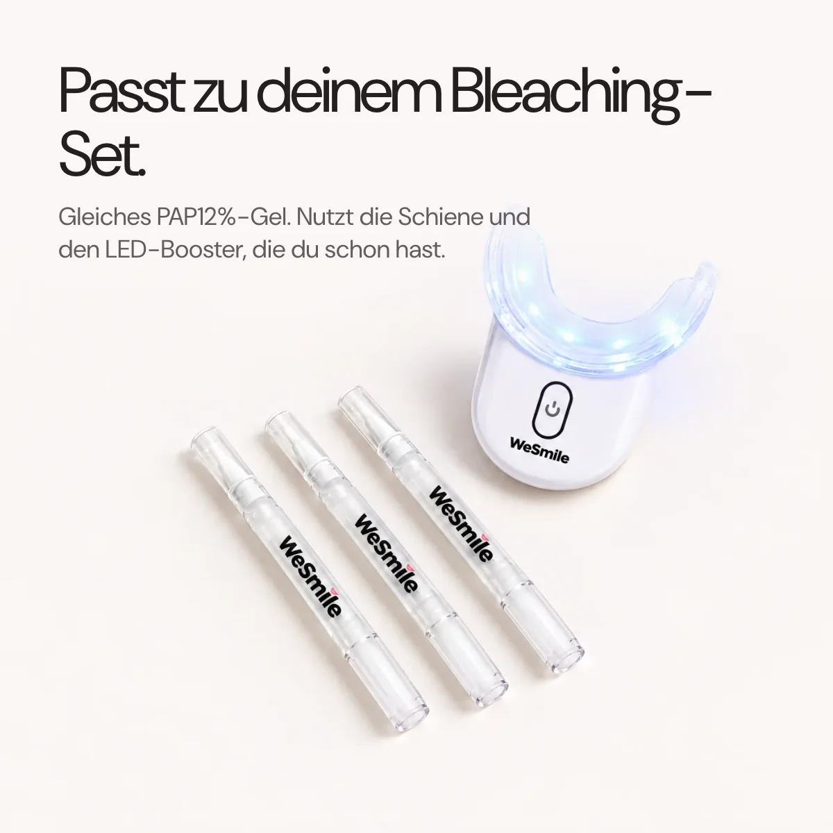 Passt zur Schiene und zum LED-Booster deines Bleaching-Sets