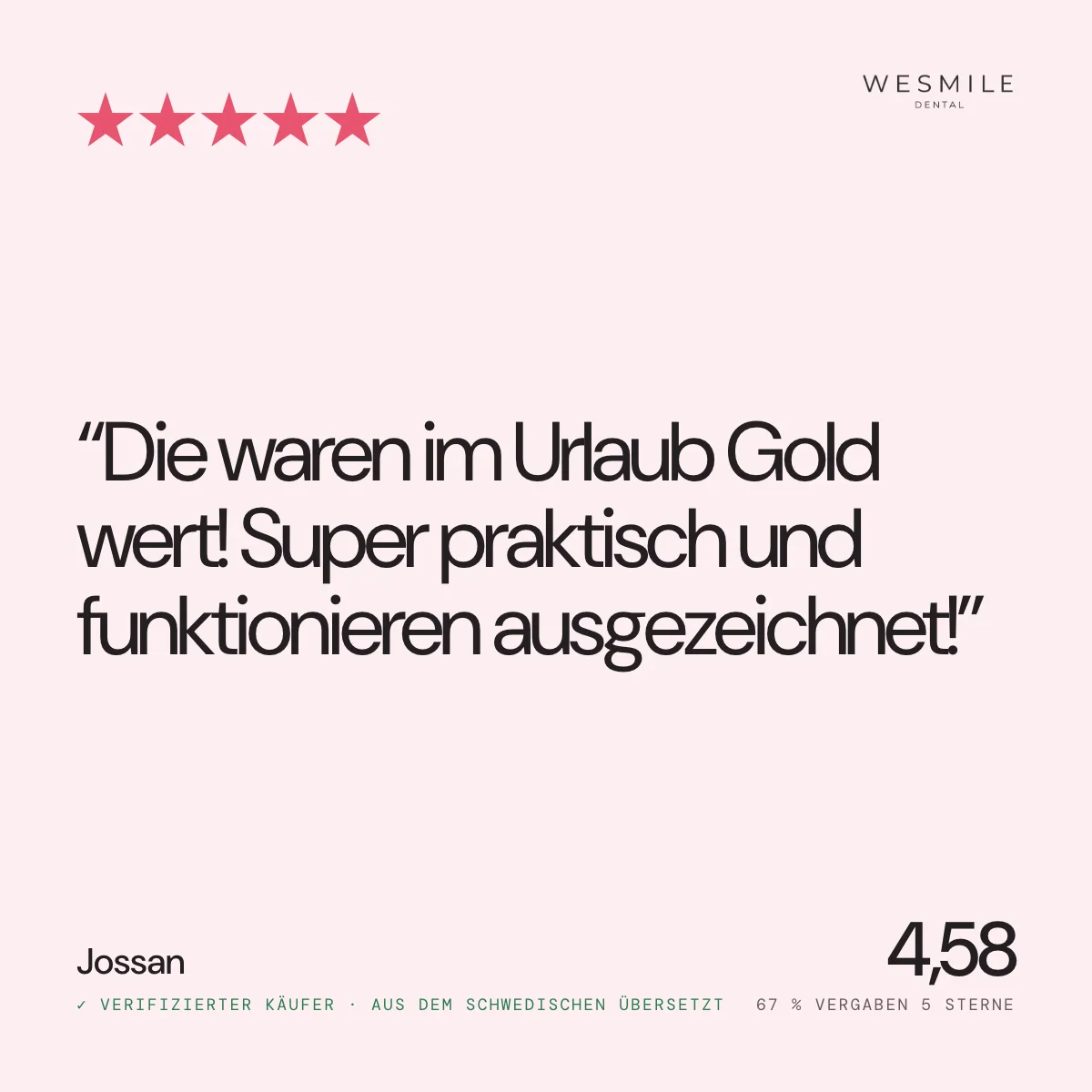 Bewertung: Gold wert für den Urlaub, 4,58 aus 12 Bewertungen